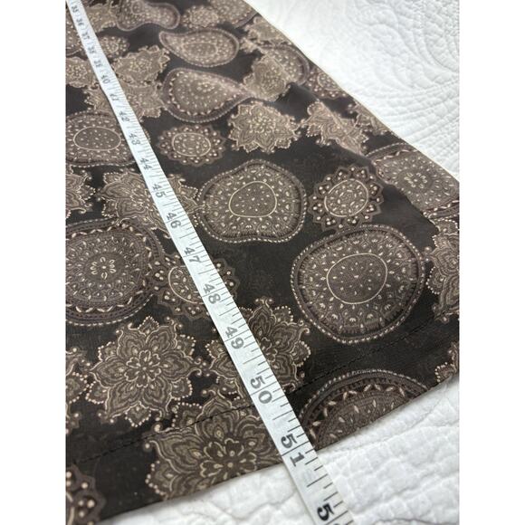 Vtg Express Sheer Maxi Dress Sz 9/10 Paisley 90s Whimsigoth Forest Fairy - Picture 5 of 5